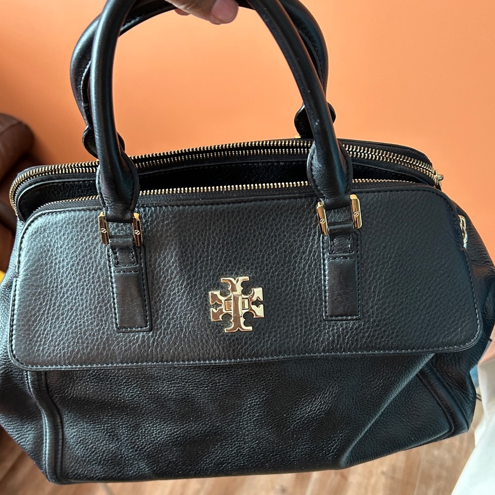 Tory Burch Satchel-Black Leather